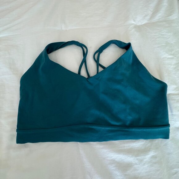 Athleta Teal Strappy Sports Bra – Crisscross Back – XL - Picture 5 of 6
